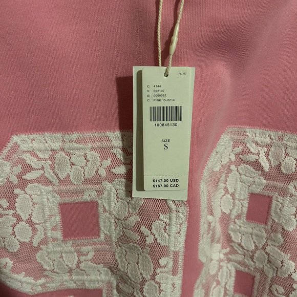 L*Space Pink Lace Number Sweater - Picture 3 of 4